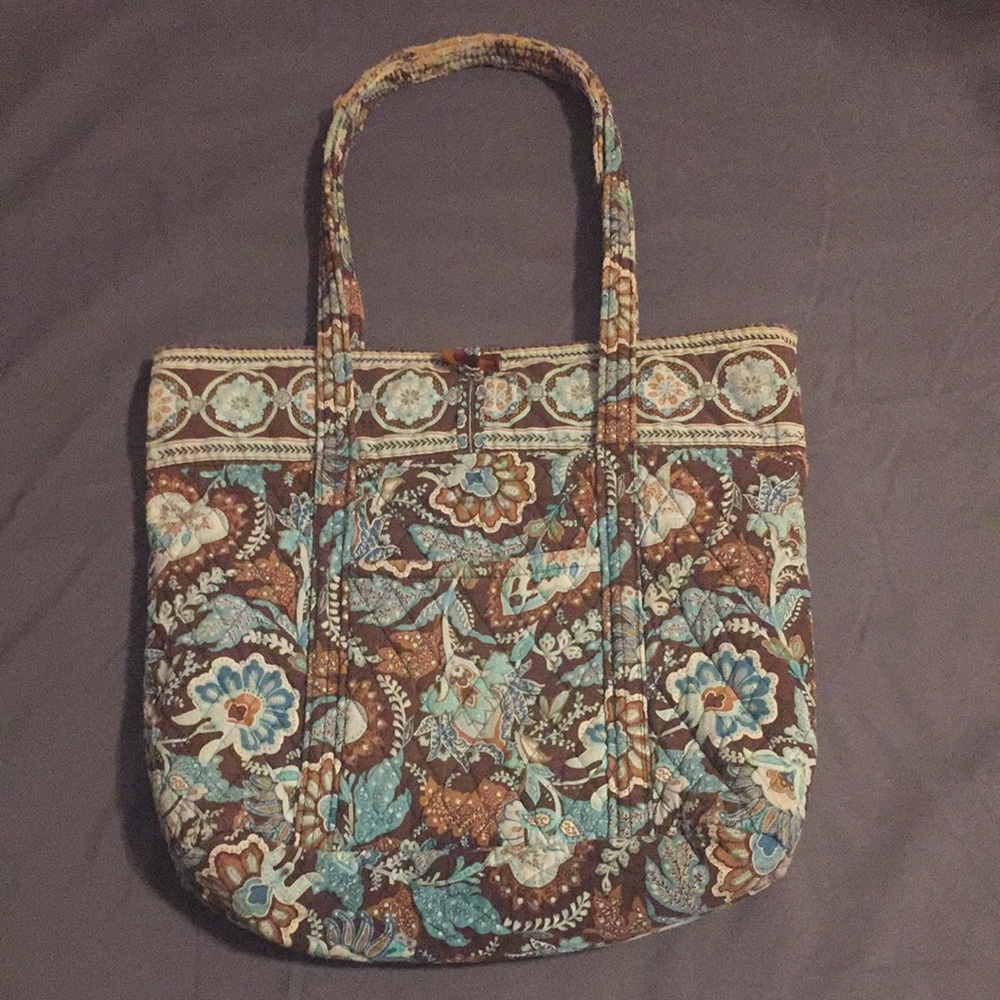 Vera Bradley “Vera Tote” in “Java Blue” Tote Bag